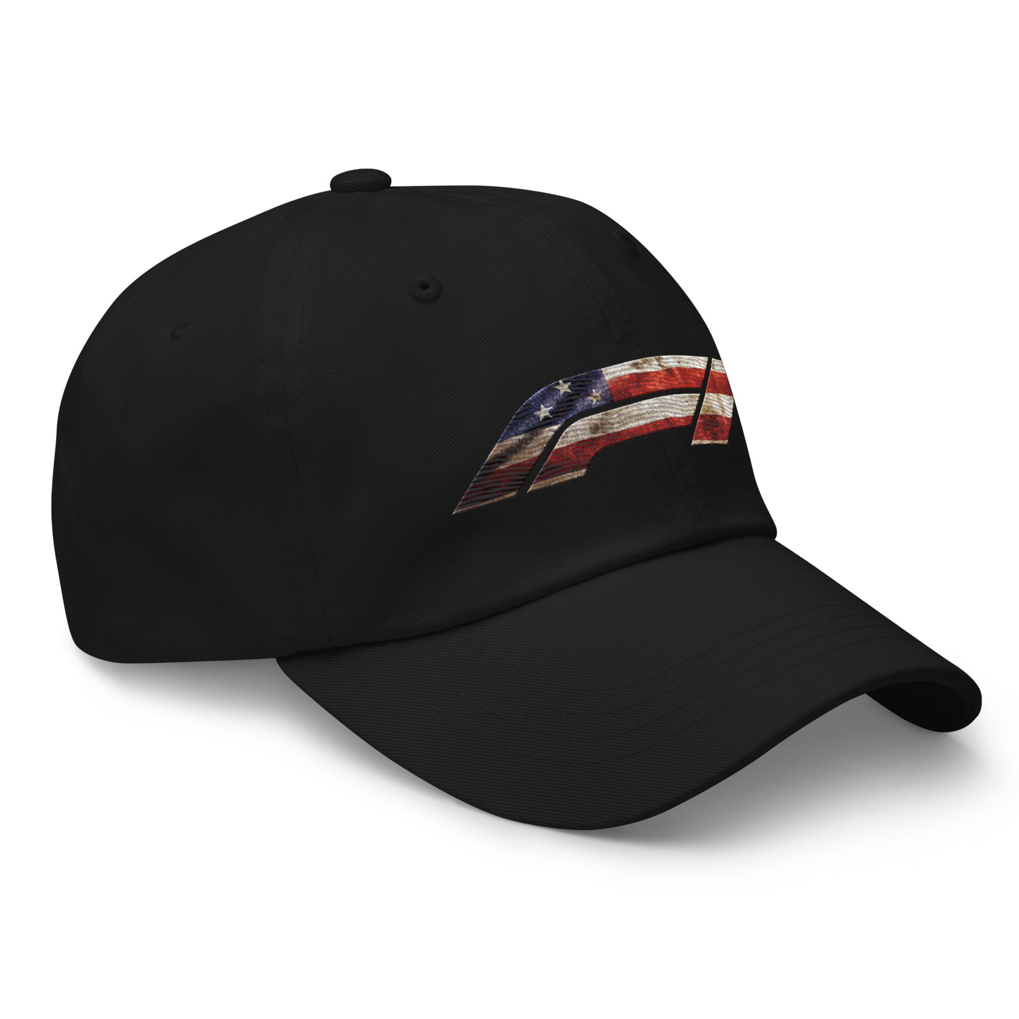 Embroidered American Flag Formula 1 Dad Hat - Picture 3 of 12