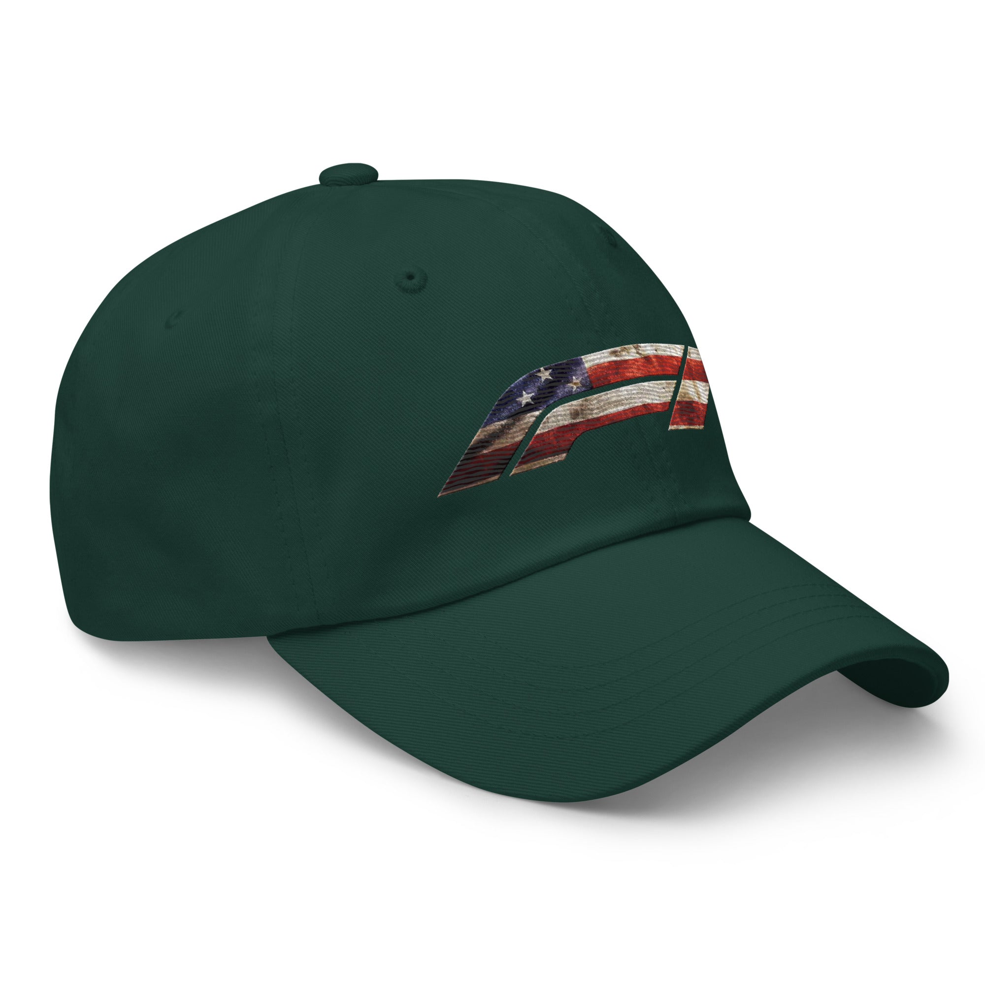 Embroidered American Flag Formula 1 Dad Hat - Picture 6 of 12
