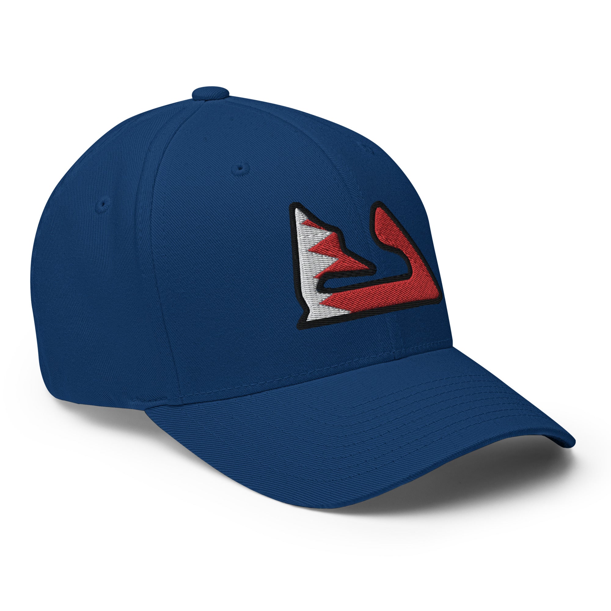Bahrain Circuit with Flag F1 Embroidered Flexfit Cap