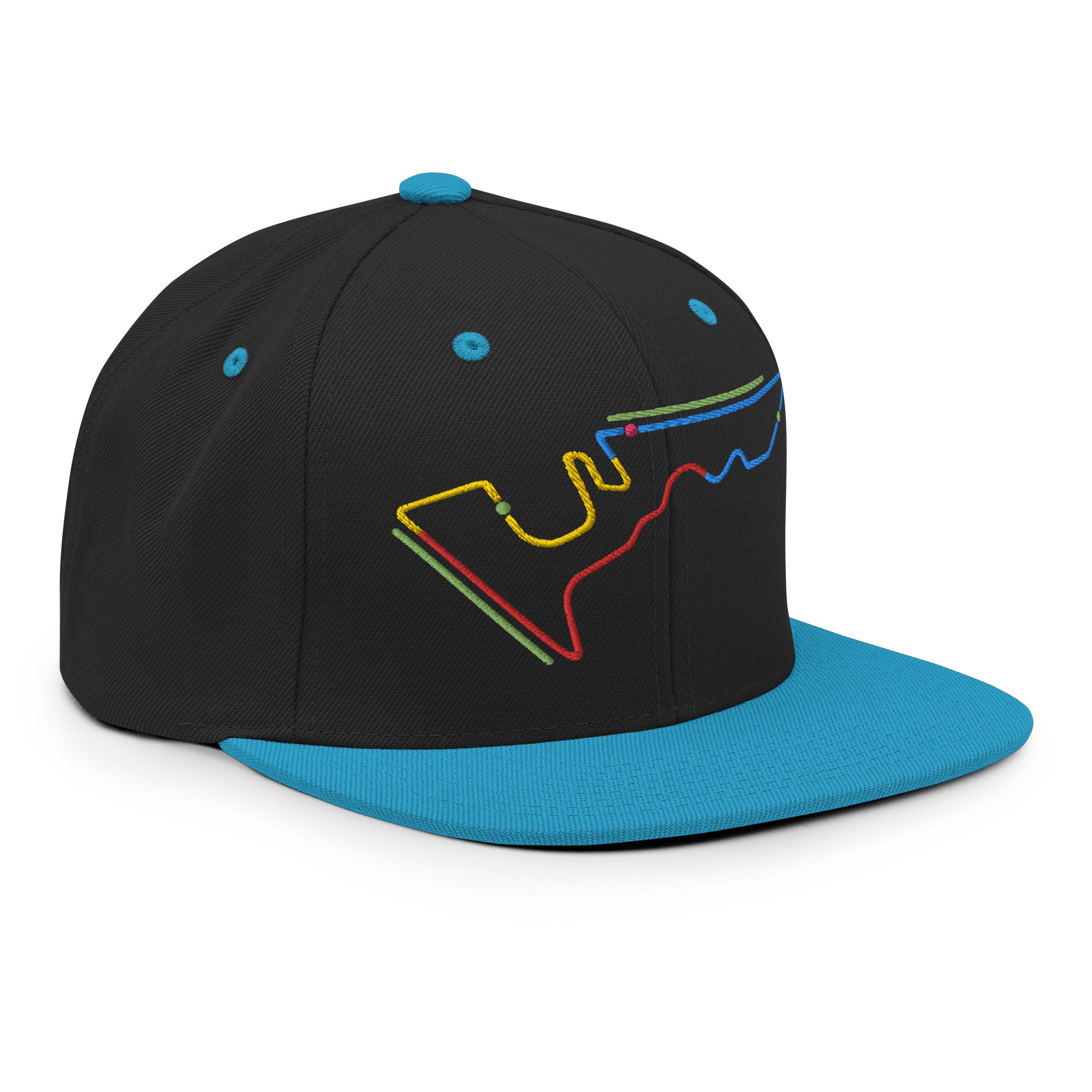 COTA Circuit Sectors with DRS Zones F1 Embroidered Flat Bill Cap - Picture 7 of 21