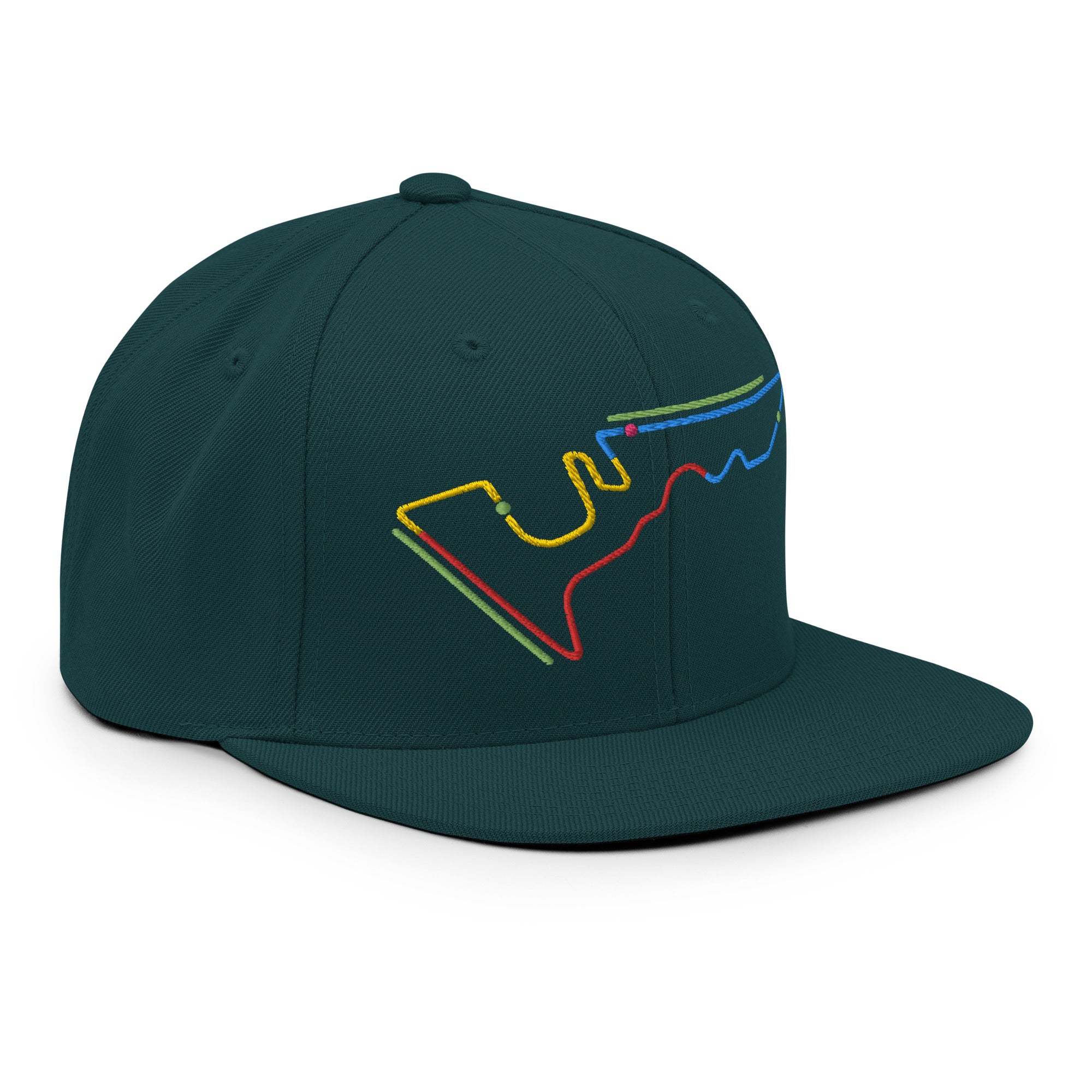 COTA Circuit Sectors with DRS Zones F1 Embroidered Flat Bill Cap - Picture 13 of 21
