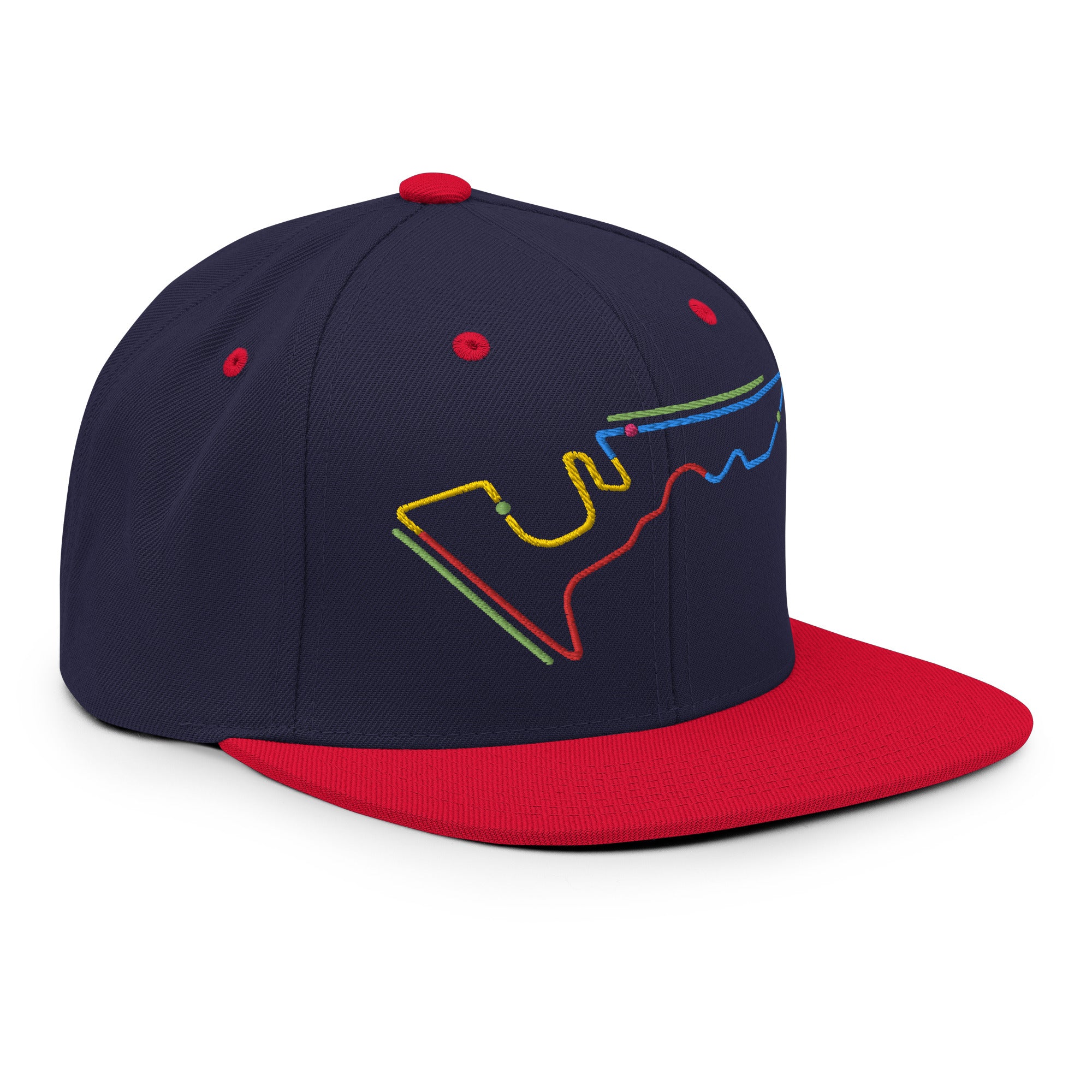 COTA Circuit Sectors with DRS Zones F1 Embroidered Flat Bill Cap - Picture 12 of 21