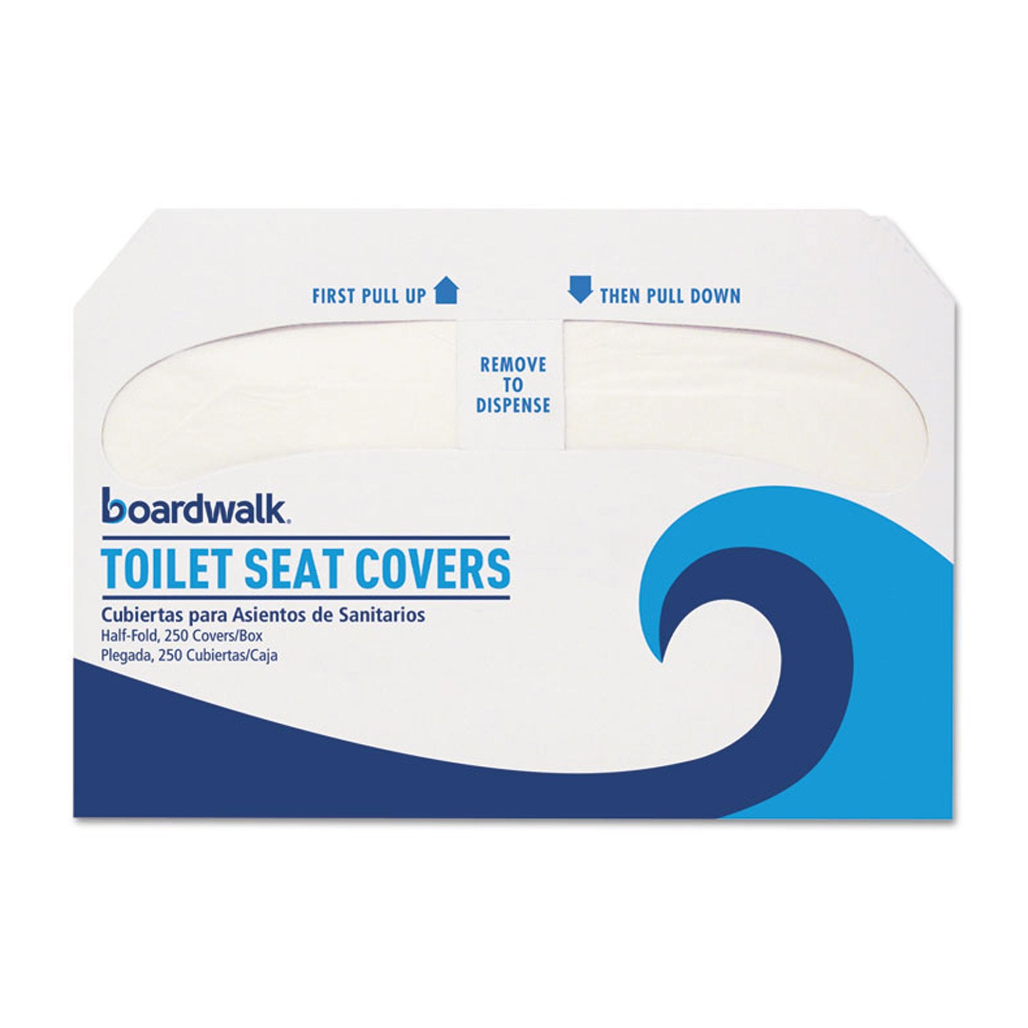 Boardwalk® Half Fold Toilet Seat Cover - Picture 2 of 3