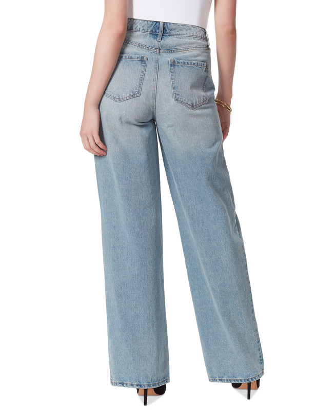 Jessica Simpson Women's Raw Hem Wide Leg Jeans - Picture 9 of 9