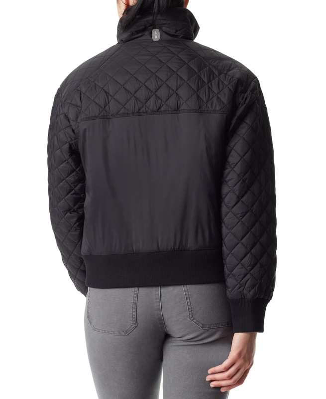 Bass Outdoors Women's Quilted-Trim Zip Bomber Jacket - Picture 7 of 8