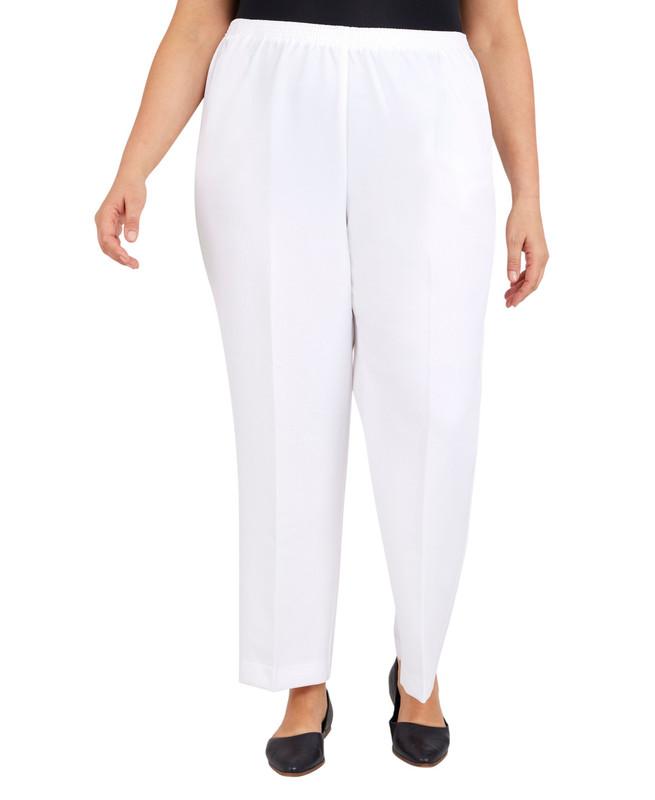Alfred Dunner Women’s Plus Size Classic Straight-Leg Pants