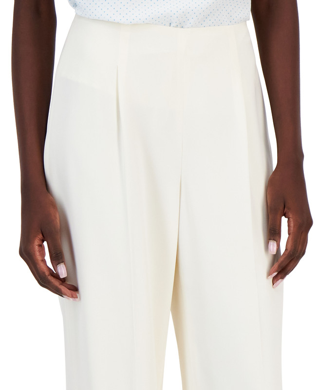 Pantalones de cintura Hollywood con cremallera lateral colección Anne Klein para mujer - Imagen 12 de 12