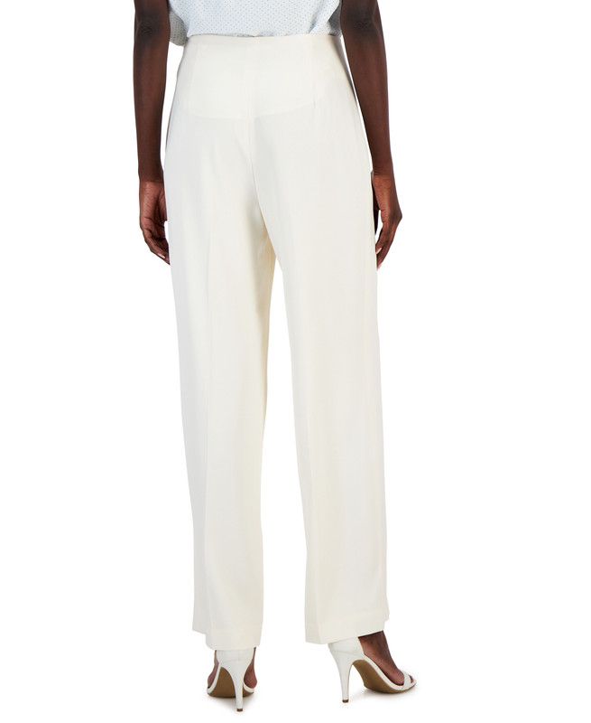 Pantalones de cintura Hollywood con cremallera lateral colección Anne Klein para mujer - Imagen 7 de 12