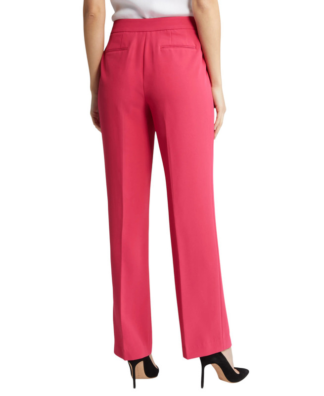 Pantalones al tobillo Anne Klein lisos de tiro medio para mujer - Imagen 8 de 15