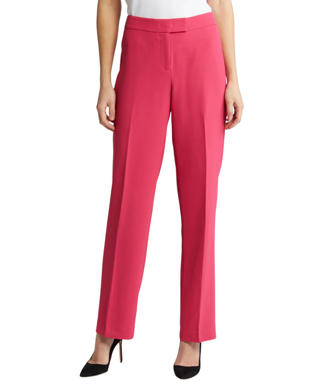 Pantalones al tobillo Anne Klein lisos de tiro medio para mujer - Imagen 6 de 15