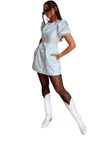 Danielle Bernstein Women&rsquo;s Rhinestone-Button Mini Dress