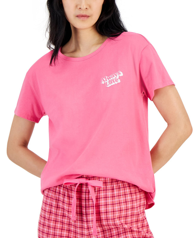 Jenni Women's Graphic-Print Crewneck Pajama Top - Picture 4 of 9