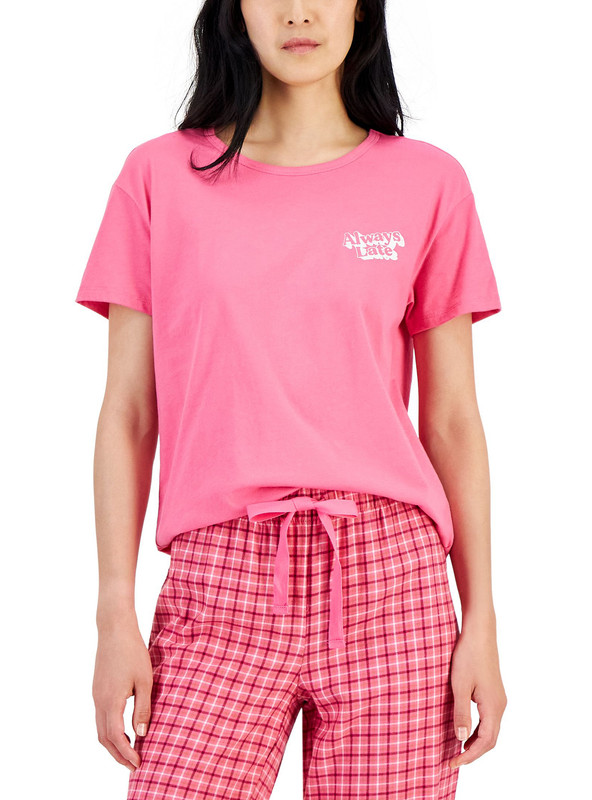 Jenni Women's Graphic-Print Crewneck Pajama Top - Picture 7 of 9
