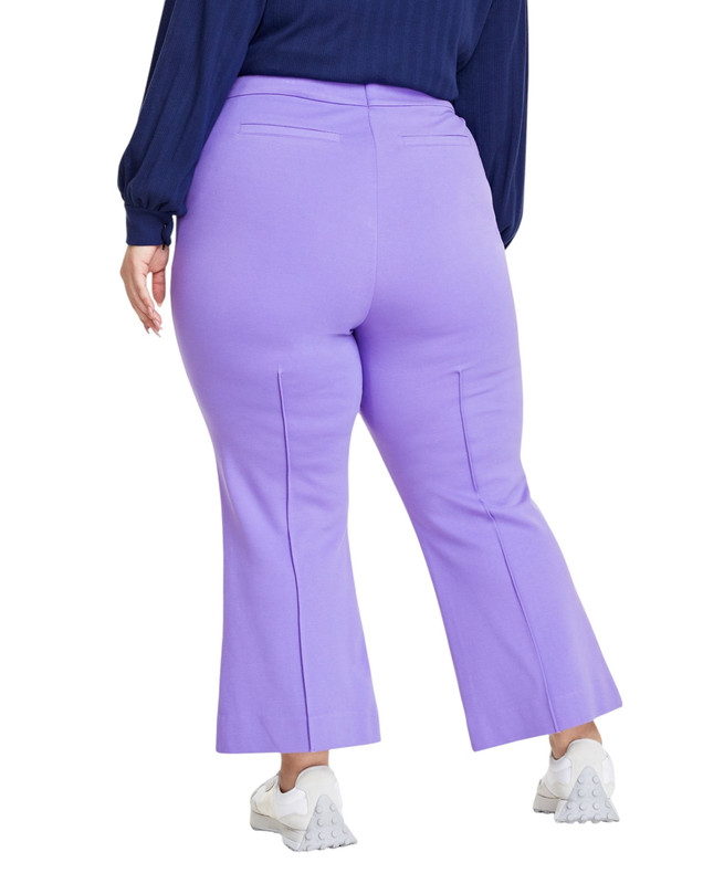 On 34th Women's Trendy Plus Size Pont? Kick-Flare Ankle Pants - Picture 5 of 8