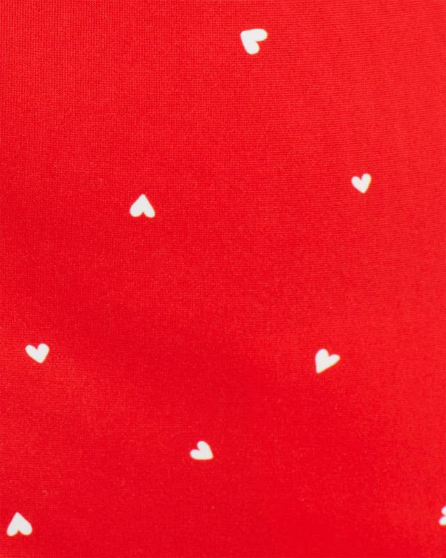 Aqua Intimates Women's Heart Print Microfiber Thong - Picture 6 of 6