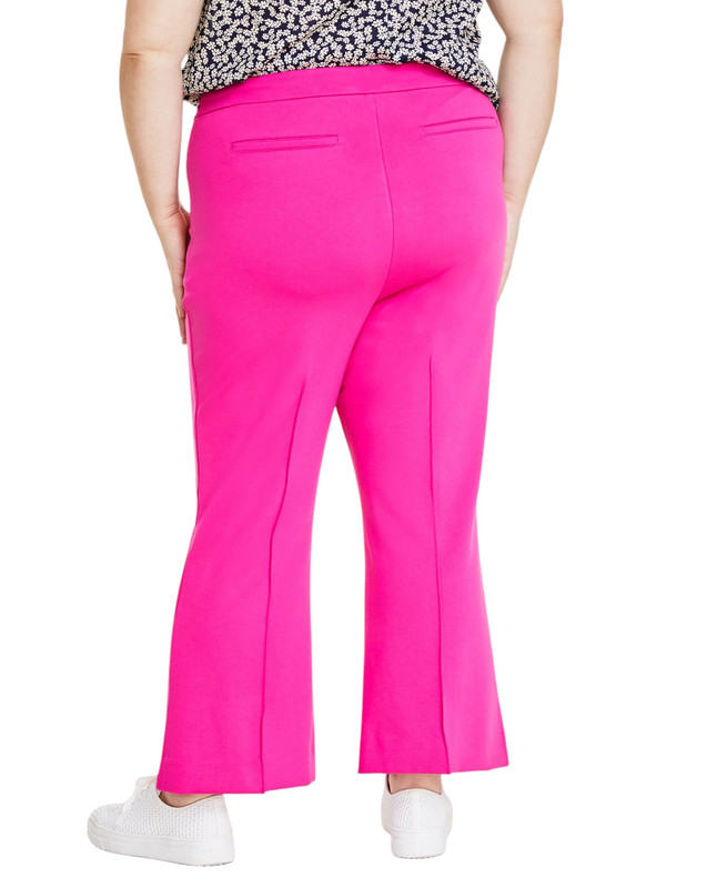 On 34th Women's Trendy Plus Size Pont? Kick-Flare Ankle Pants - Picture 8 of 8