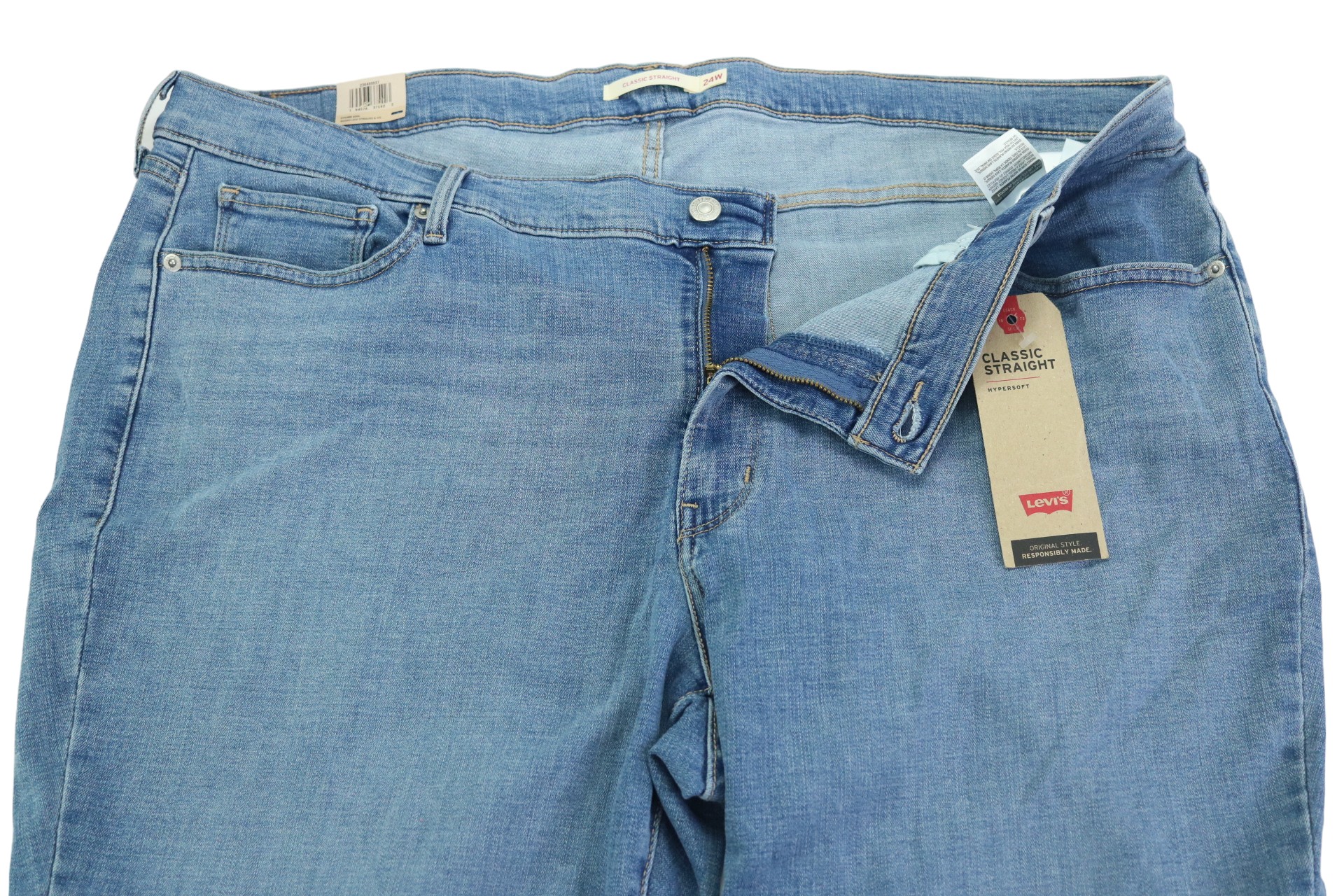 Levi's Women's Trendy Plus Classic Straight-Leg Jeans - Picture 11 of 17