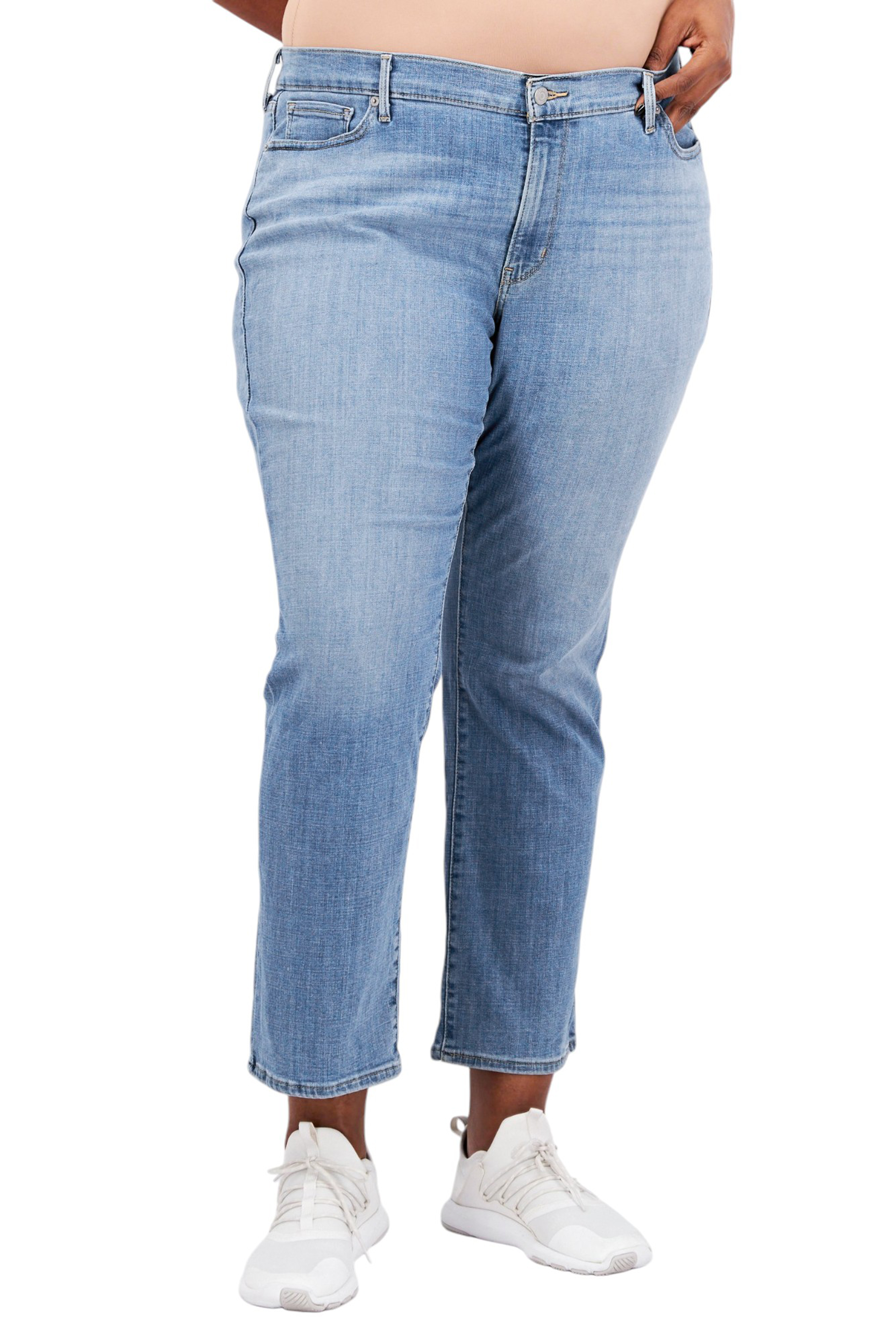 Levi's Women's Trendy Plus Classic Straight-Leg Jeans - Picture 7 of 17