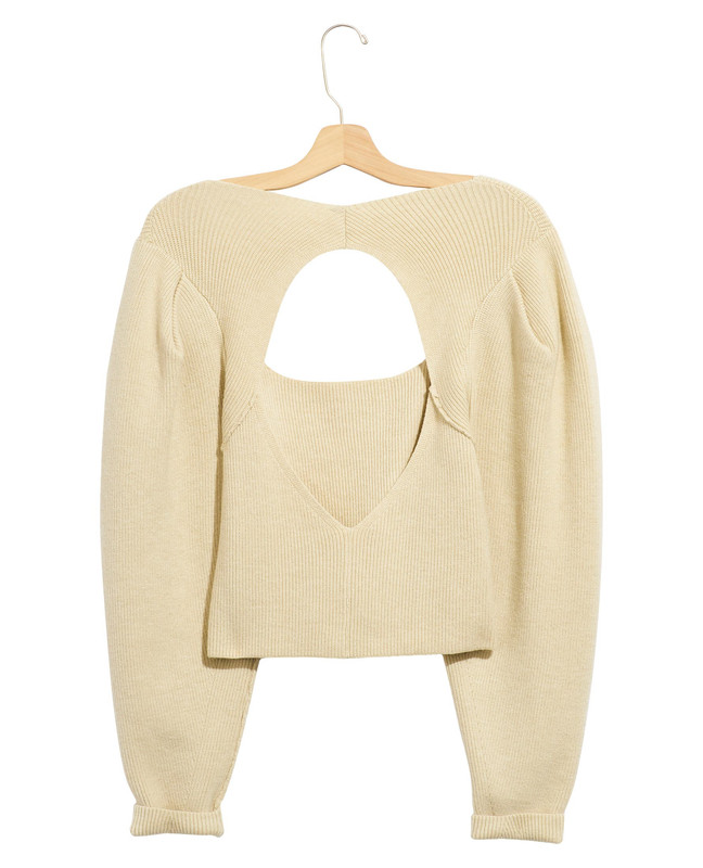 Free People Women's Saffron Open Back Sweater
