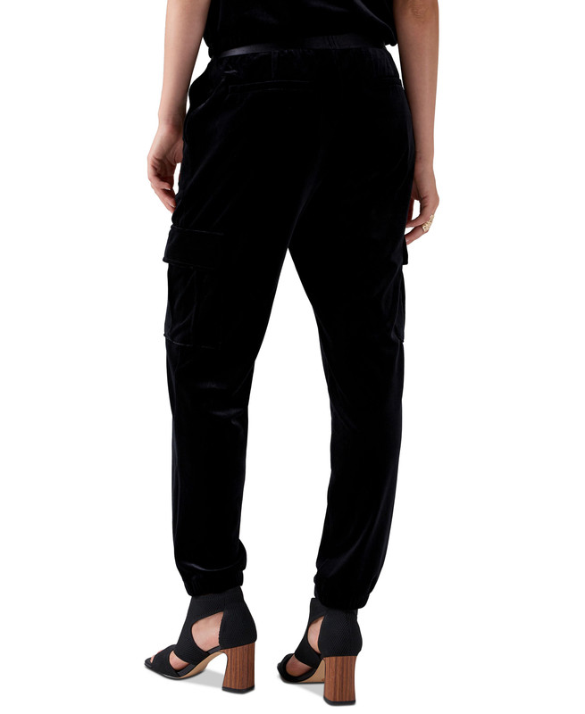 Pantalones de chándal Sanctuary para mujer The Fixer de terciopelo con bolsillo cargo - Imagen 7 de 8