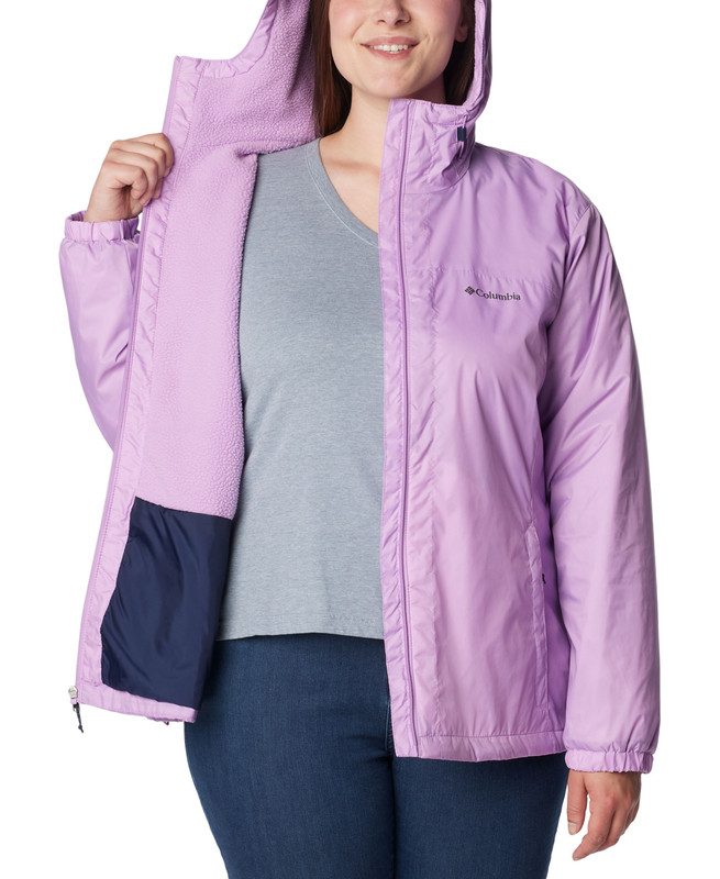 Columbia Women's Plus Size Switchback Sherpa-Lined Jacket - Picture 10 of 12