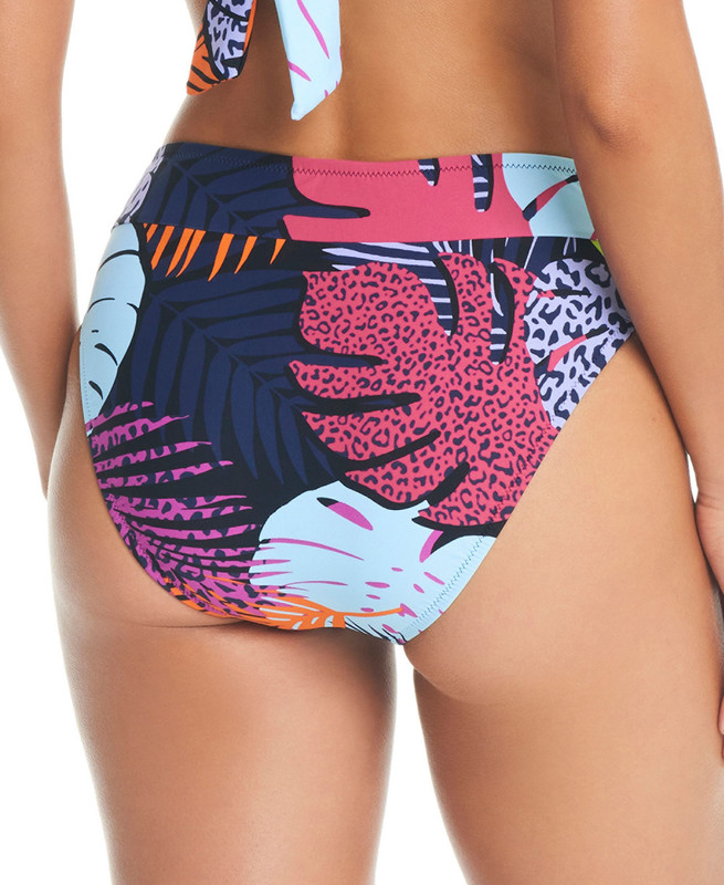 Bar III Women's Palm Prowl High Leg Bikini Bottoms - Picture 5 of 9