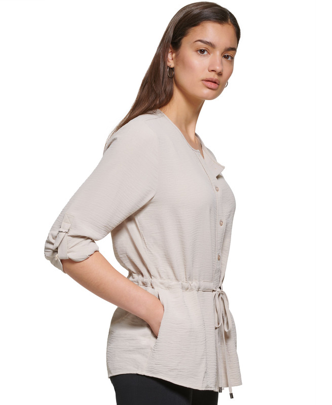 Camisa para mujer Calvin Klein con botones en la cintura - Imagen 6 de 8