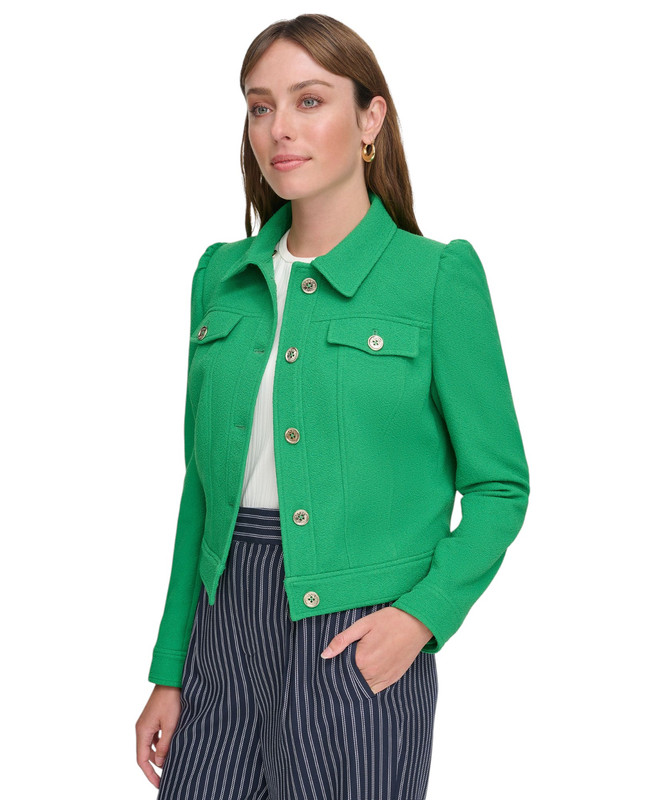 Tommy Hilfiger Women's Long-Sleeve Button-Front Jacket - Picture 14 of 17