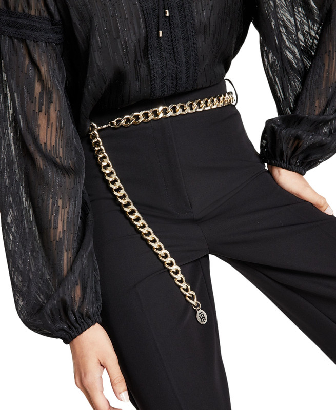 Tommy Hilfiger Pantaloni donna cintura a gamba larga - Foto 11 di 12