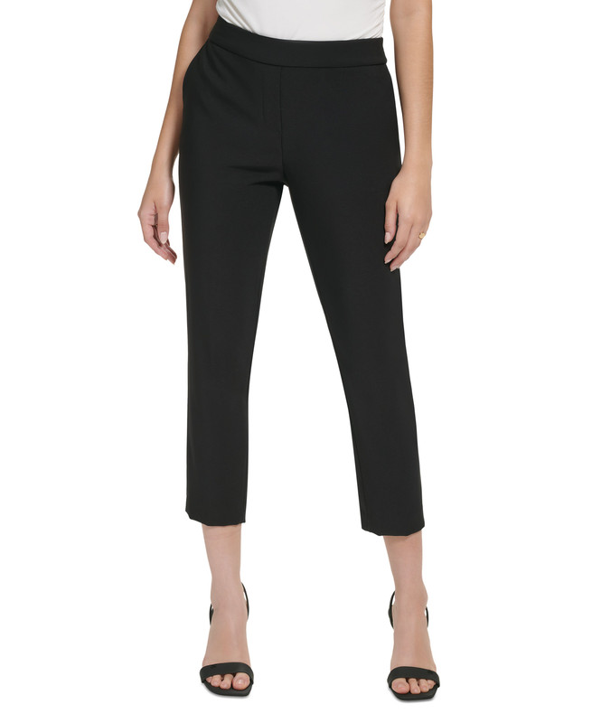 Calvin Klein Women's X-Fit Cropped Slim Leg Pants - Picture 10 of 16