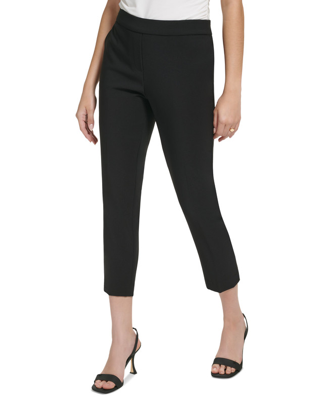 Calvin Klein Women's X-Fit Cropped Slim Leg Pants - Picture 15 of 16