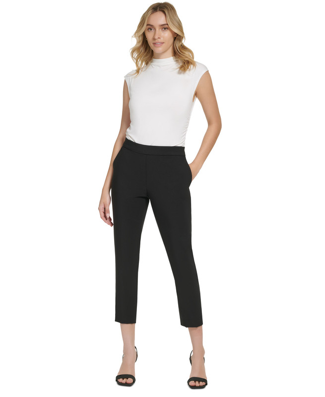Calvin Klein Women's X-Fit Cropped Slim Leg Pants - Picture 13 of 16