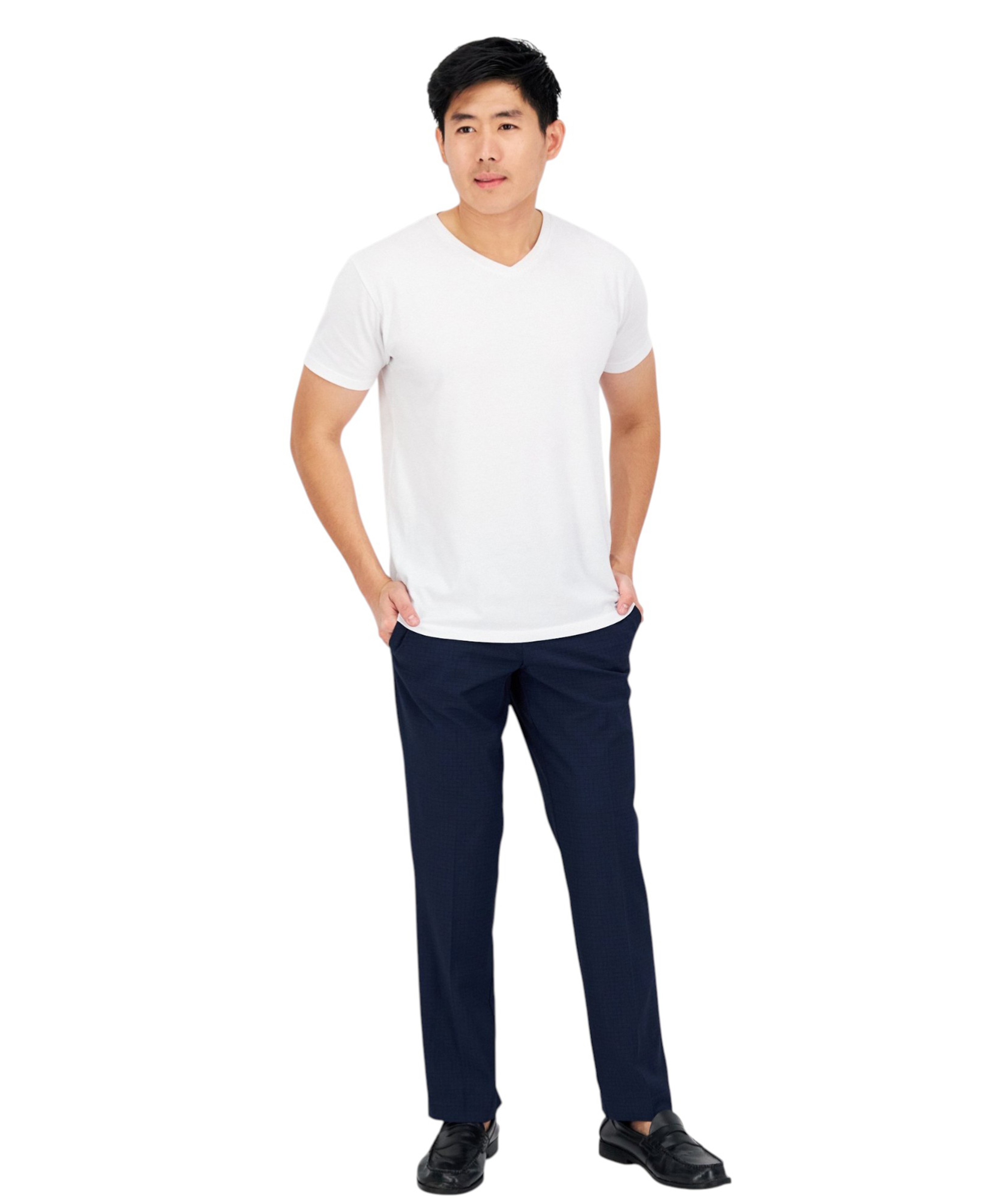 Perry Ellis Portfolio Mens Modern-Fit Stretch Resolution Dress Pants 4690₽