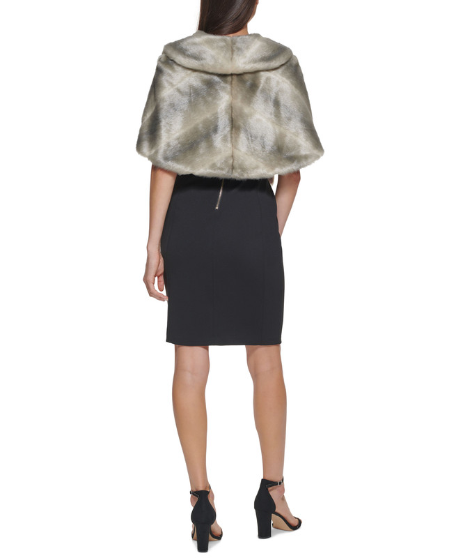 Eliza J Women's Faux-Fur Shrug - Picture 10 of 10