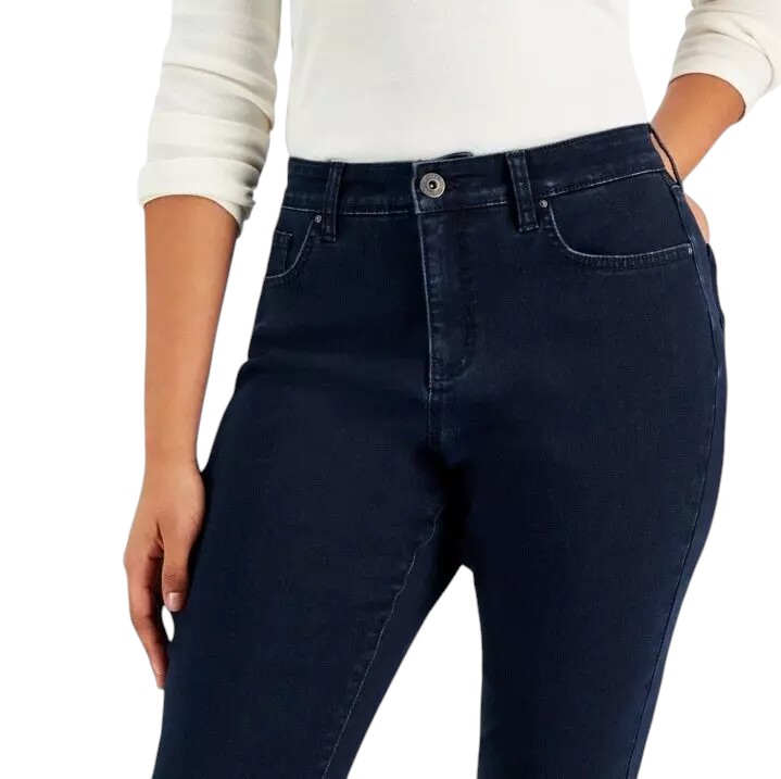Style & Co Women's Curvy-Fit Mid-Rise Skinny Jeans - Picture 5 of 6