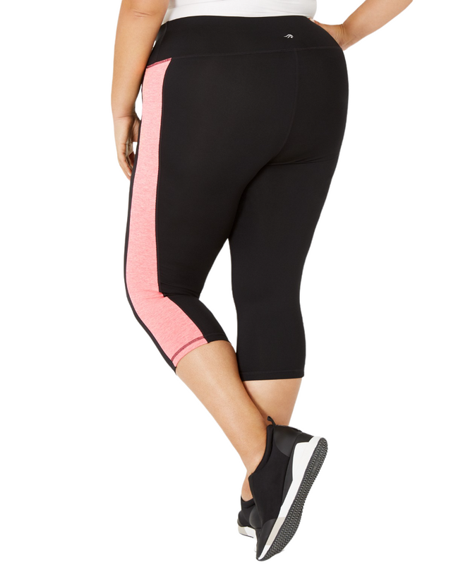 ID Ideology Women's Plus Size Colorblocked Capri Leggings - Picture 20 of 51