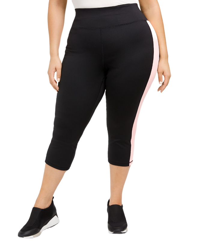 ID Ideology Women's Plus Size Colorblocked Capri Leggings - Picture 18 of 51