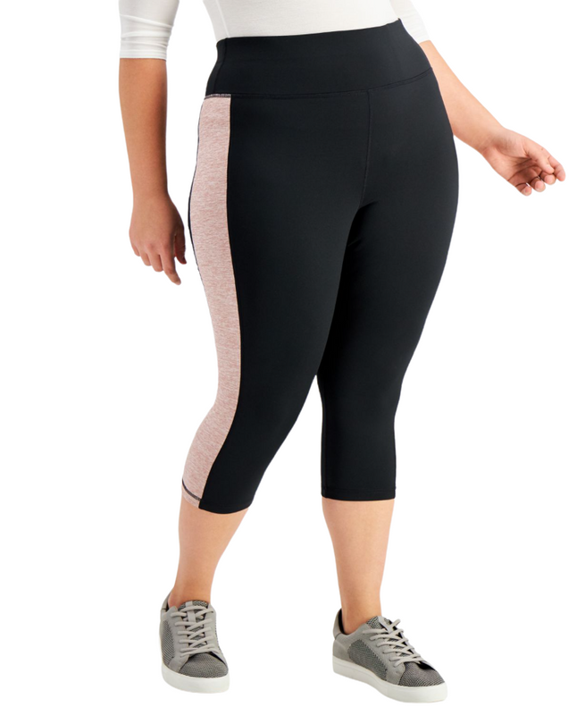 ID Ideology Women's Plus Size Colorblocked Capri Leggings - Picture 17 of 51