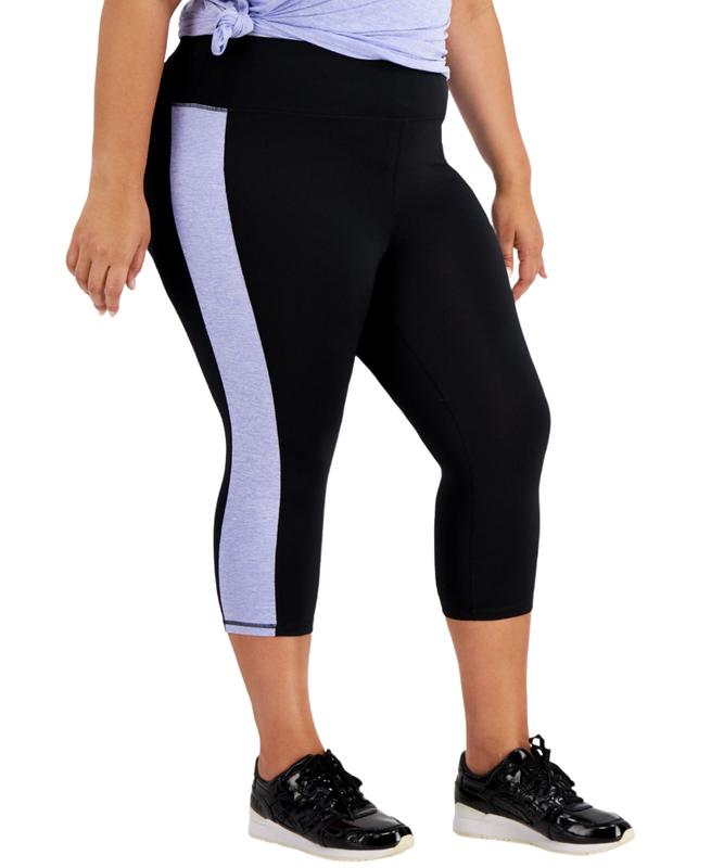 ID Ideology Women's Plus Size Colorblocked Capri Leggings - Picture 30 of 51