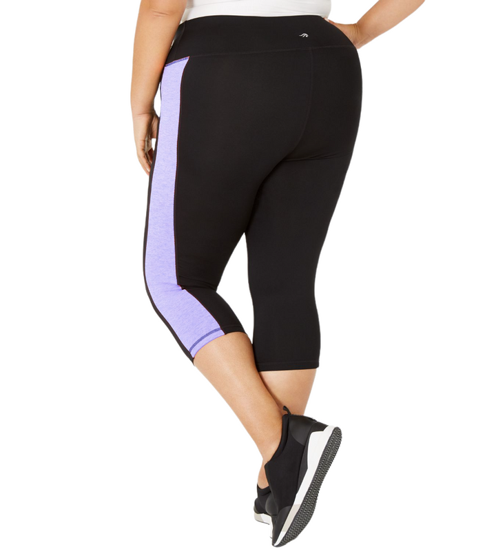 ID Ideology Women's Plus Size Colorblocked Capri Leggings - Picture 33 of 51