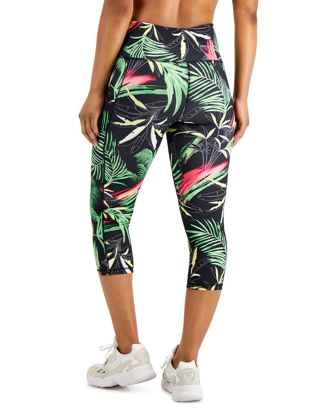 Ideology Women's Palm-Print Cropped Leggings - Picture 8 of 9
