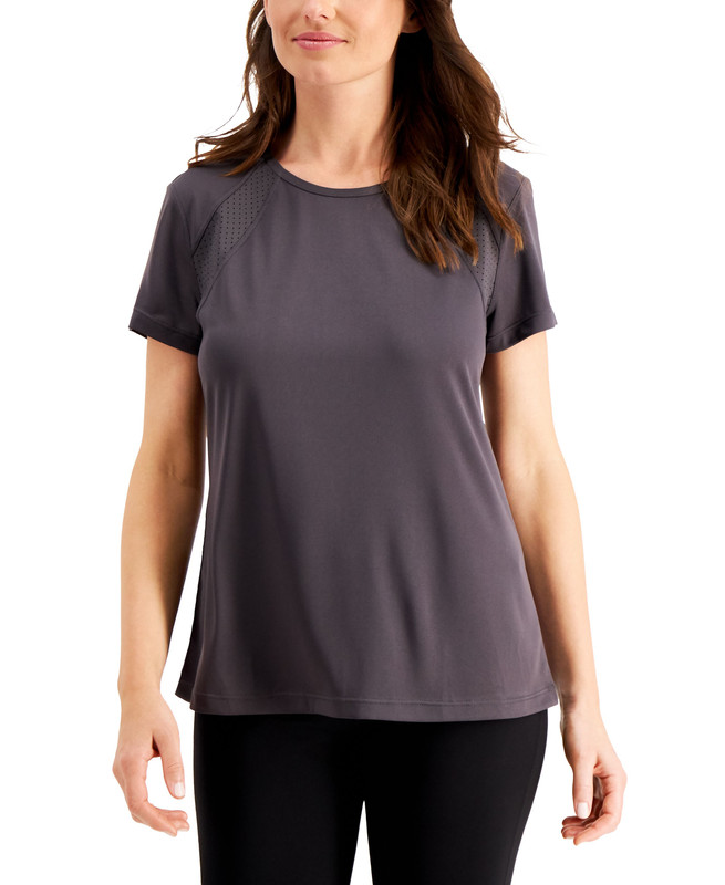 Camiseta perforada cuello redondo para mujer Ideology - Imagen 3 de 6