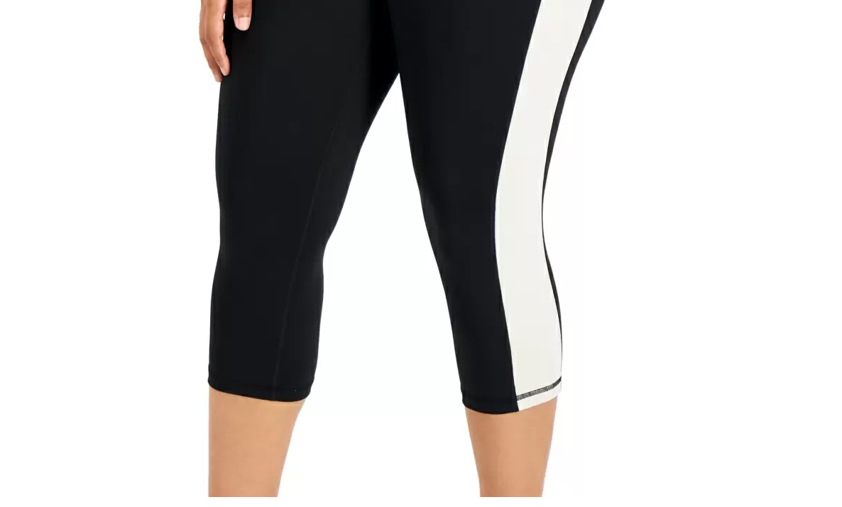ID Ideology Women's Plus Size Colorblocked Capri Leggings - Picture 43 of 51