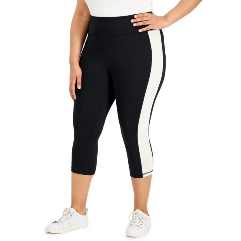 ID Ideology Women's Plus Size Colorblocked Capri Leggings - Picture 42 of 51