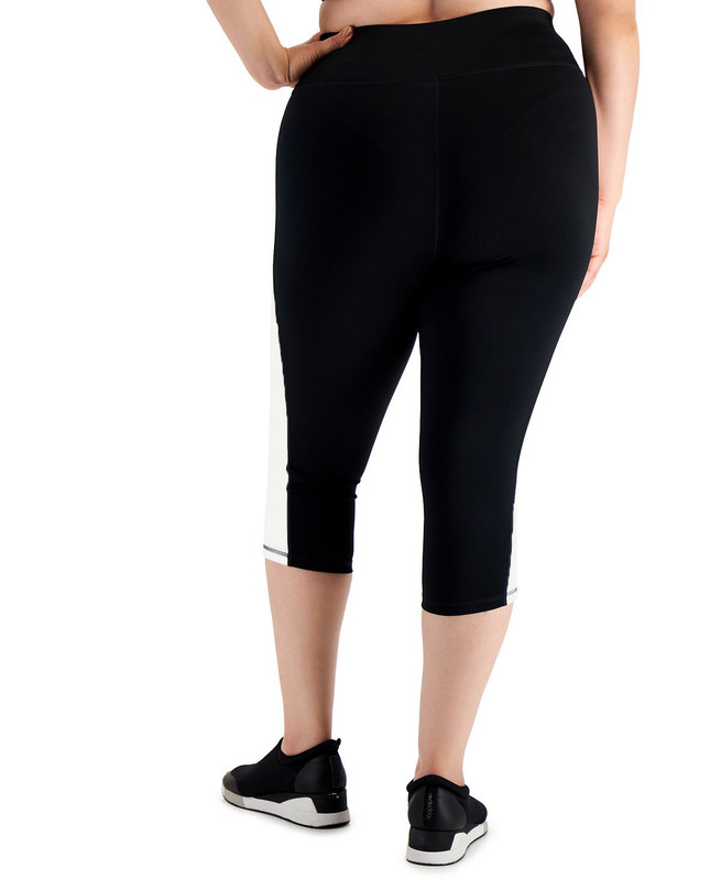 ID Ideology Women's Plus Size Colorblocked Capri Leggings - Picture 47 of 51