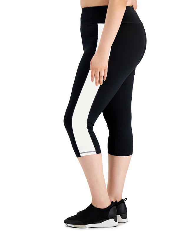 ID Ideology Women's Plus Size Colorblocked Capri Leggings - Picture 46 of 51