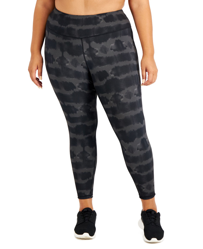 Ideology Women's Plus Size Tie-Dyed Reversible Leggings - Picture 9 of 10
