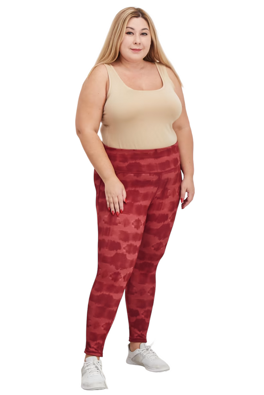 Ideology Women's Plus Size Tie-Dyed Reversible Leggings - Picture 8 of 10