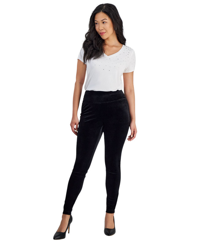 Pantalones ajustados de terciopelo para mujer INC International Concepts Petite - Imagen 11 de 16