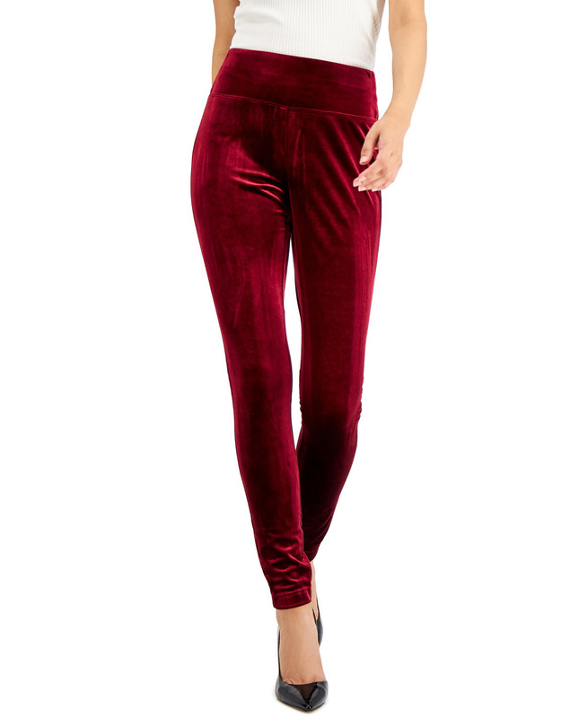 Pantalones ajustados de terciopelo para mujer INC International Concepts Petite - Imagen 12 de 16